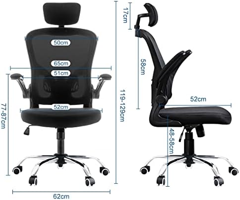 cadeira de ergonomica escritorio（Preto）